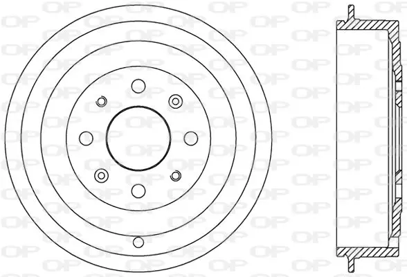 Handler.Part Brake drum OPEN PARTS BAD906510 1