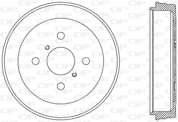 Handler.Part Brake drum OPEN PARTS BAD907710 1