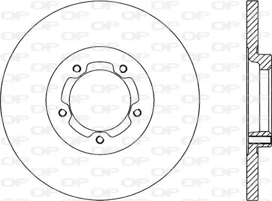 Handler.Part Brake disc OPEN PARTS BDA116610 1