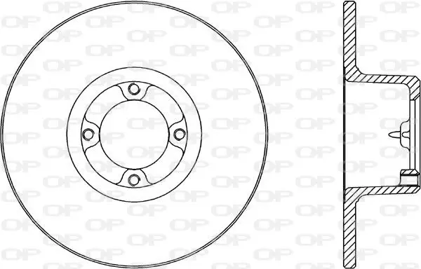 Handler.Part Brake disc OPEN PARTS BDA106010 1