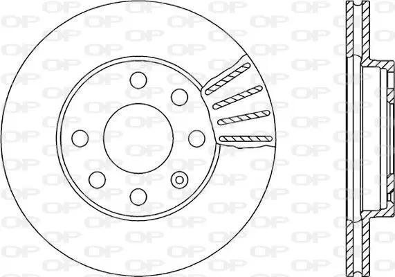 Handler.Part Brake disc OPEN PARTS BDA140420 1