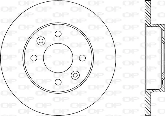 Handler.Part Brake disc OPEN PARTS BDA144610 1