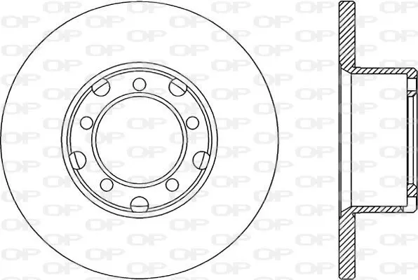 Handler.Part Brake disc OPEN PARTS BDA129910 1