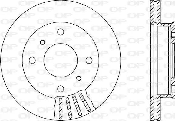 Handler.Part Brake disc OPEN PARTS BDA138820 1