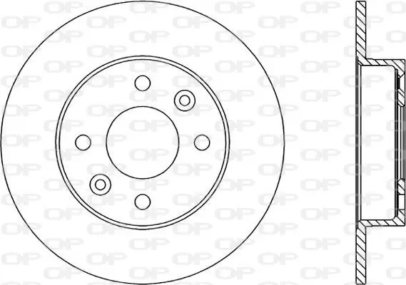 Handler.Part Brake disc OPEN PARTS BDA144710 1