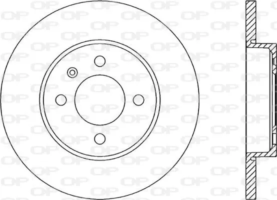 Handler.Part Brake disc OPEN PARTS BDA158210 1