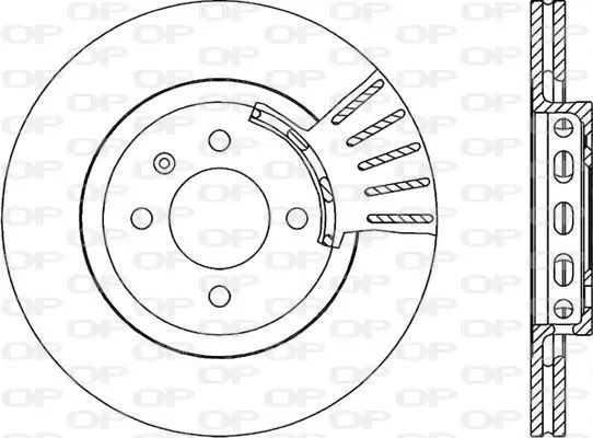 Handler.Part Brake disc OPEN PARTS BDA158620 1