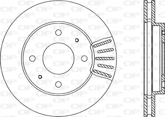 Handler.Part Brake disc OPEN PARTS BDA179420 1