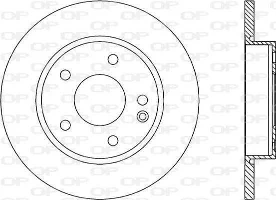 Handler.Part Brake disc OPEN PARTS BDA169910 1