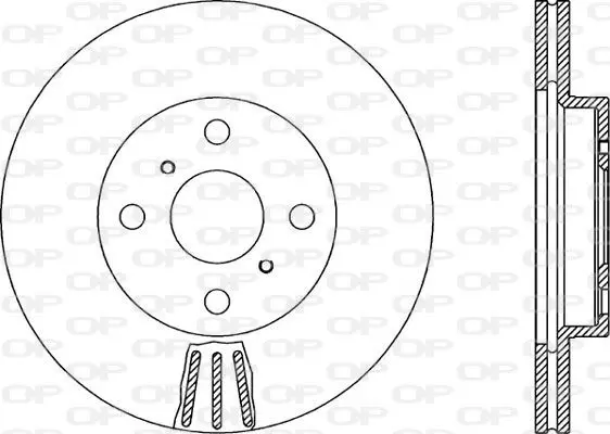 Handler.Part Brake disc OPEN PARTS BDA187720 1