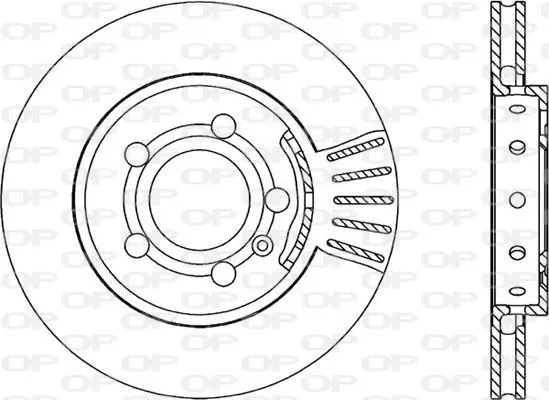 Handler.Part Brake disc OPEN PARTS BDA174620 1