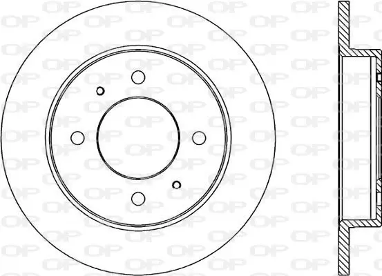 Handler.Part Brake disc OPEN PARTS BDA177010 1