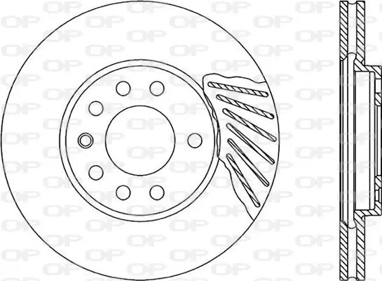 Handler.Part Brake disc OPEN PARTS BDA180820 1