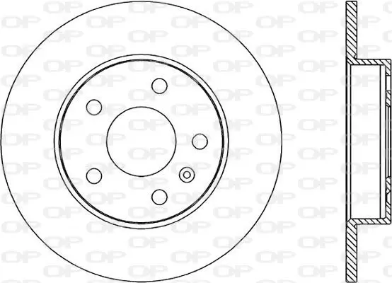 Handler.Part Brake disc OPEN PARTS BDA181110 1