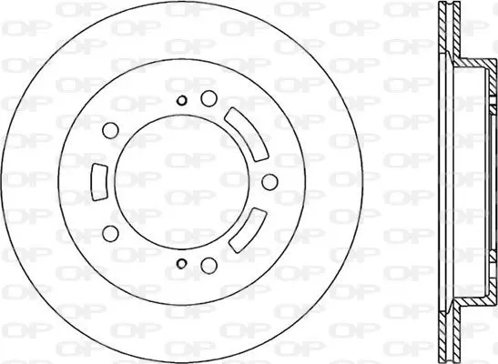 Handler.Part Brake disc OPEN PARTS BDA182120 1