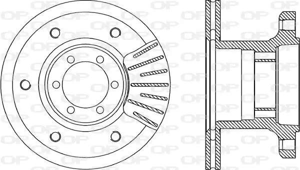 Handler.Part Brake disc OPEN PARTS BDA184820 1