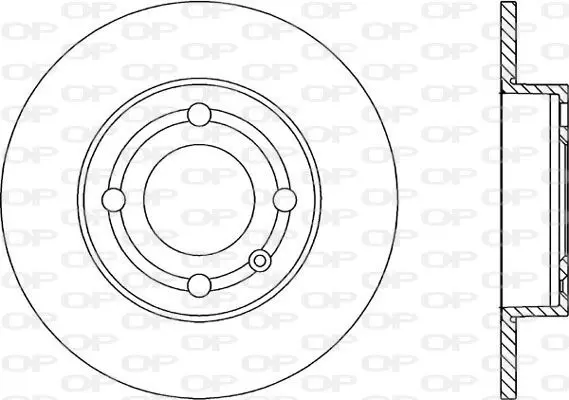 Handler.Part Brake disc OPEN PARTS BDA184910 1