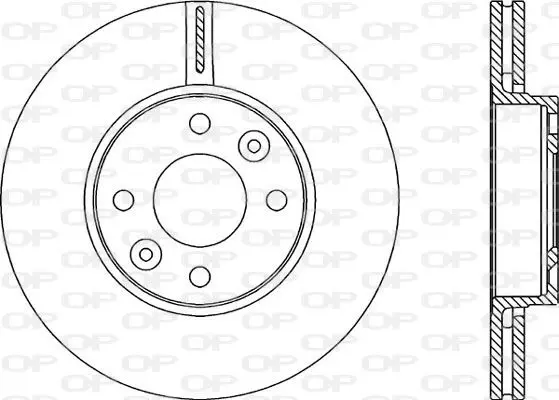 Handler.Part Brake disc OPEN PARTS BDA198520 1