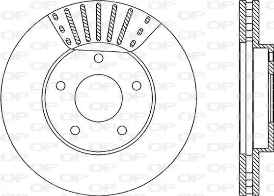 Handler.Part Brake disc OPEN PARTS BDA198620 1