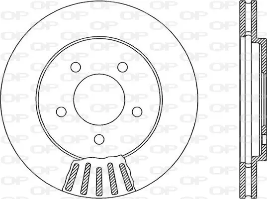 Handler.Part Brake disc OPEN PARTS BDA187120 1