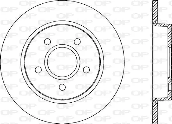 Handler.Part Brake disc OPEN PARTS BDA204110 1