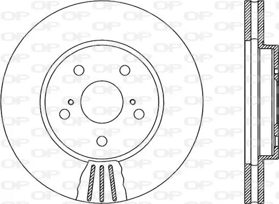 Handler.Part Brake disc OPEN PARTS BDA198220 1