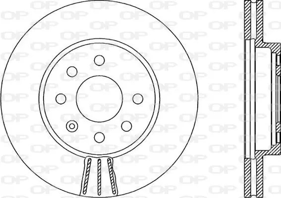 Handler.Part Brake disc OPEN PARTS BDA198420 1