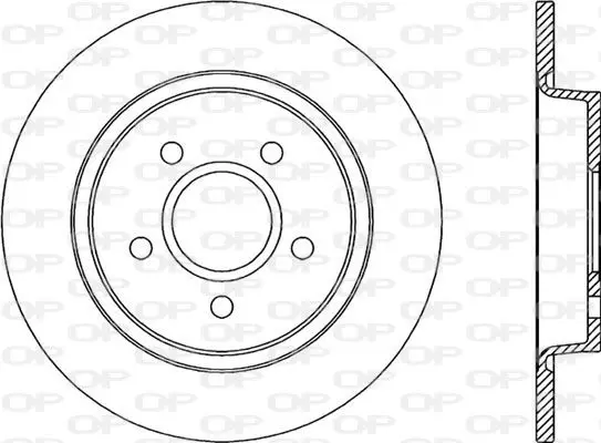 Handler.Part Brake disc OPEN PARTS BDA203010 1