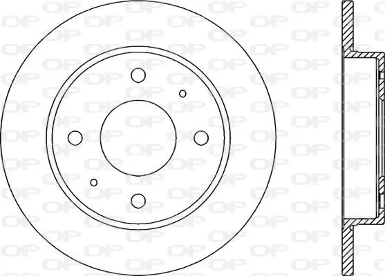 Handler.Part Brake disc OPEN PARTS BDA203910 1