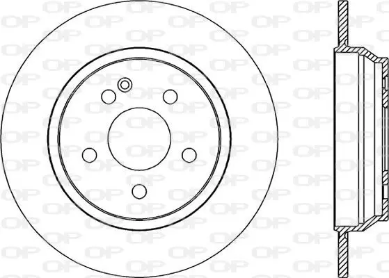 Handler.Part Brake disc OPEN PARTS BDA204010 1