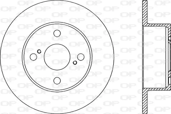 Handler.Part Brake disc OPEN PARTS BDA204410 1