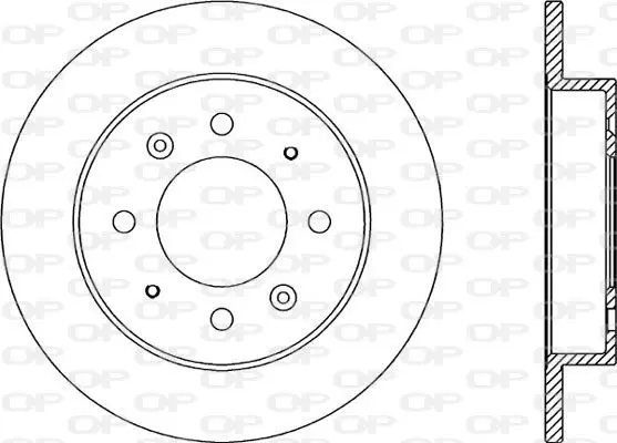 Handler.Part Brake disc OPEN PARTS BDA204710 1