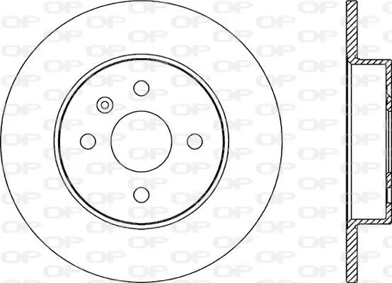 Handler.Part Brake disc OPEN PARTS BDA205010 1