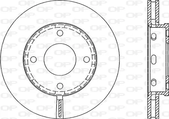 Handler.Part Brake disc OPEN PARTS BDA205520 1