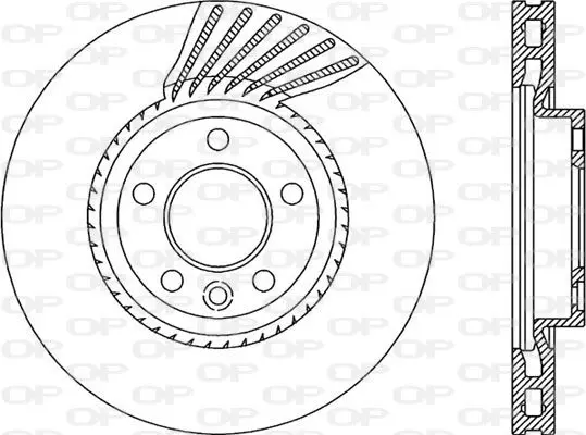 Handler.Part Brake disc OPEN PARTS BDA206120 1