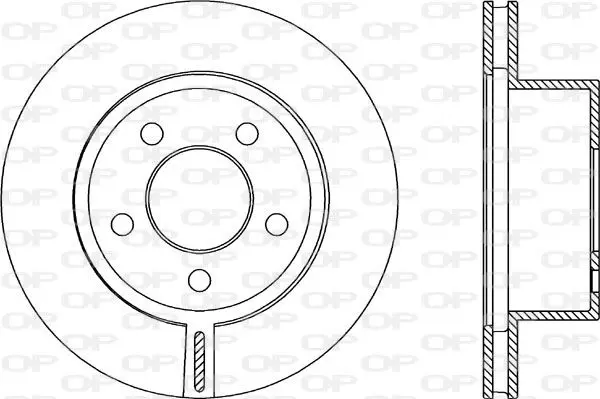 Handler.Part Brake disc OPEN PARTS BDA208920 1