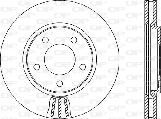 Handler.Part Brake disc OPEN PARTS BDA213020 1