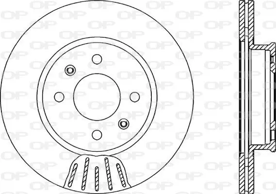 Handler.Part Brake disc OPEN PARTS BDA213220 1