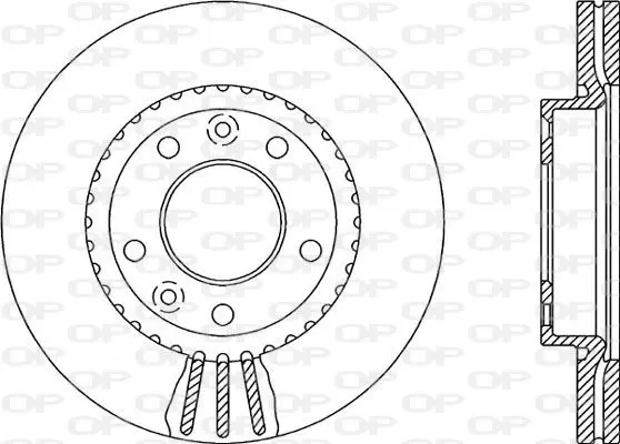 Handler.Part Brake disc OPEN PARTS BDA213720 1