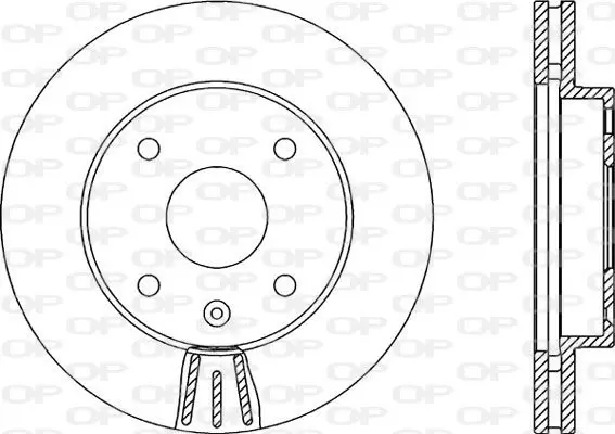 Handler.Part Brake disc OPEN PARTS BDA214420 1