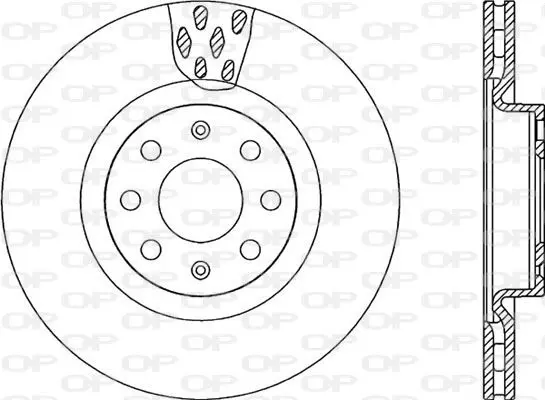 Handler.Part Brake disc OPEN PARTS BDA225920 1