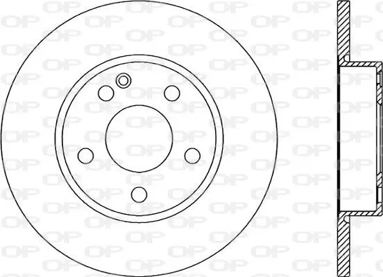 Handler.Part Brake disc OPEN PARTS BDA217310 1