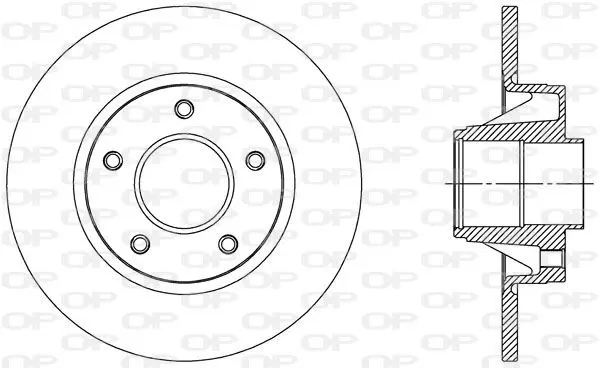 Handler.Part Brake disc OPEN PARTS BDA230510 1