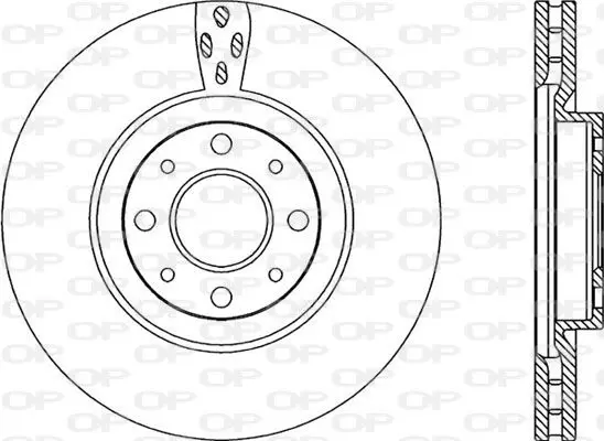 Handler.Part Brake disc OPEN PARTS BDA221720 1