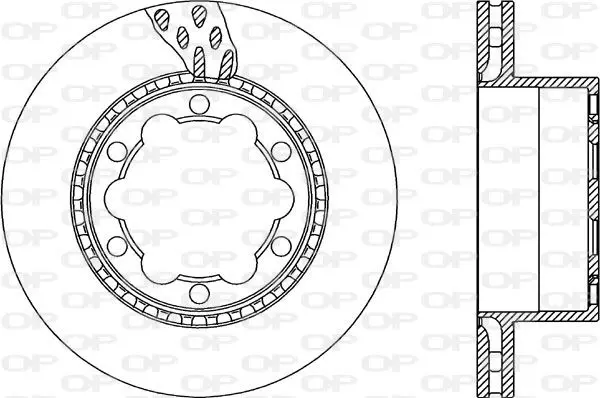 Handler.Part Brake disc OPEN PARTS BDA232620 1