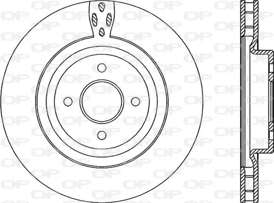 Handler.Part Brake disc OPEN PARTS BDA222520 1