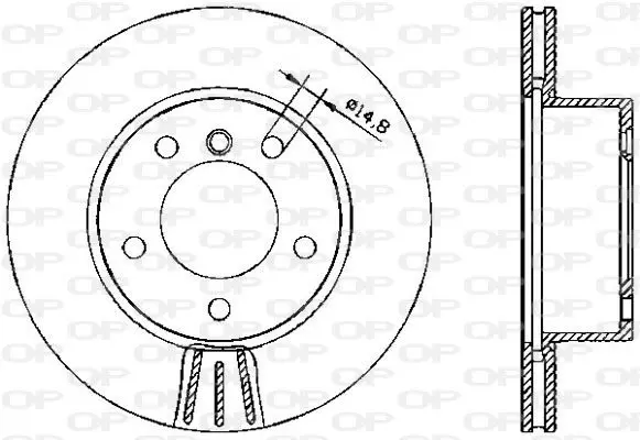 Handler.Part Brake disc OPEN PARTS BDA232820 1