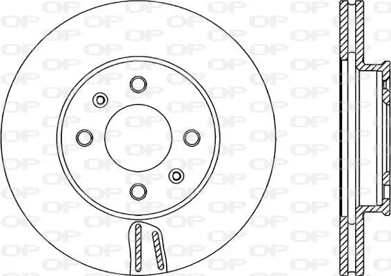 Handler.Part Brake disc OPEN PARTS BDA235020 1