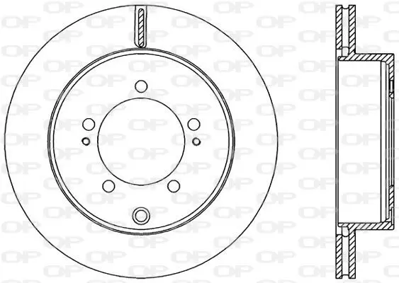 Handler.Part Brake disc OPEN PARTS BDA236020 1