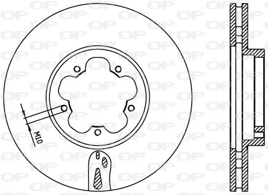 Handler.Part Brake disc OPEN PARTS BDA236920 1